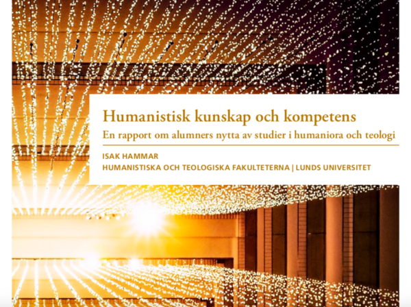 Bokomslag med illustration där ljus speglar sig 